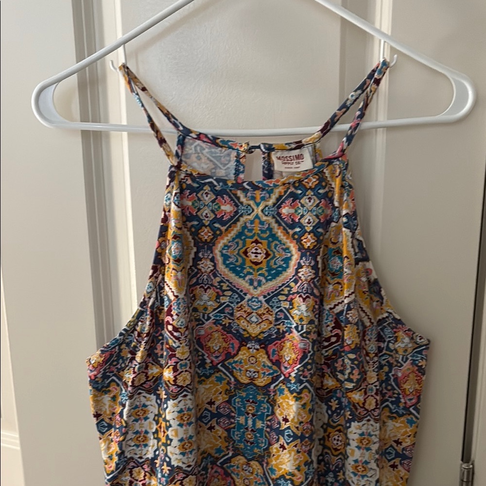 Mossimo Supply Co. Women's Multicolor Paisley Halter Dress